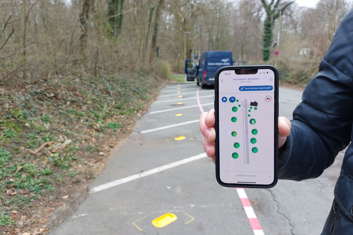 Sensorik am Parkplatz Solitüde in Flensburg